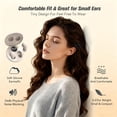 thumbnail image 5 of Tone Invisible Earbuds, Wireless Bluetooth Tiny Low Profile Headphones for Small Ears, Discreet Hidden Sleep Ear Buds for Work & Sleeping, 5 of 7