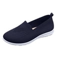 thumbnail image 7 of Loafers for Women Slip on Solid Mesh Walking Shoes Comfy Soft Sole Lightweight Driving Nursing Shoes Casual Breathable Flat Shoes Blue Size 7.5, 7 of 7