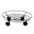thumbnail image 2 of Soporte de jardinera en maceta de hierro metálico de 36 cm con rotación de ruedas de 360 grados con con bloqueo kusrkot Macetero, 2 of 8