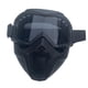 thumbnail image 1 of Máscara de soldador resistente al polvo, corte, esmerilado, antisalpicaduras, casco de soldadura Barbilla redonda gris, 1 of 9