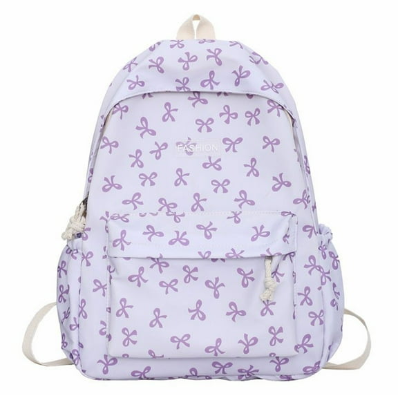 Large Capacity Backpack Student School Backpack Lovely Bows Backpack Fashion Causal Daypacks Travel Backpack for Daily