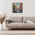 thumbnail image 2 of Stupell Industries Venetian Summer Canal Black Framed Floater Canvas Wall Art design by LSR Creative Studio, 18 x 18, 2 of 9