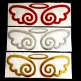 thumbnail image 7 of Walbest Car Sticker - Cute 3D Angel Wings Silver Sticker Vehicle Body Logo Decal Decoration, 7 of 7