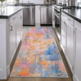 thumbnail image 2 of 2x6 Rainbow Rug Runners for Hallways Kitchen Runner Rug Non Slip Washable Colorful Long Runner Rugs with Rubber Backing Soft Abstract Carpet Runner for Bedroom, Kitchen, Bathroom, Entryway, 2 of 9