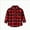 A145-Red, variant on NIEWTR Toddler Baby Boys Little Girls Flannel Jacket Fall Winter Long Sleeve Button Up Shirt Little Kids Lapel Shacket Coats Outwear Tops with Pockets Long Sleeve Button Shirt for 12-18 Months