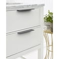 thumbnail image 2 of Amerock Streamline II 6 inch (152mm) Length Matte Black Cabinet Finger Edge Pull, 25 Pack, 2 of 4