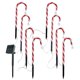 thumbnail image 1 of Zmeidao - 8 luces solares navideñas de bastón de caramelo para camino, luces navideñas para jardín, decoraciones navideñas para exteriores, luces de estaca para pasarelas, patios y porches, 1 of 8