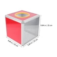thumbnail image 2 of WEUVEB Multi-Function Transparent Raffle Box with Assorted Colors for Donations and Meeting Lotteries, 2 of 8