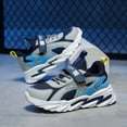 thumbnail image 5 of Boys' Summer Running Shoes Fashion Sport Print Lightweight Breathable Comfort Mesh Sneakers Blue 11.5 Y-12 Y, 5 of 7