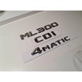 thumbnail image 1 of Ml300 Cdi 4matic Silver / Chrome Number Rear Boot Badge Emblem Ml Class Mercedes, 1 of 1