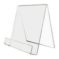 thumbnail image 1 of Siruishop Acrylic Book Stand Transparent Book Stand for School Books Brochures Reading A5, 1 of 8