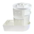 thumbnail image 4 of 360 degree Rotation Makeup Organizer DIY Detachable Cosmetic Display Stand White, 4 of 8