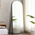 thumbnail image 3 of 59"x20" Arched Full Length Mirror Floor Mirror with Stand Black, 3 of 7