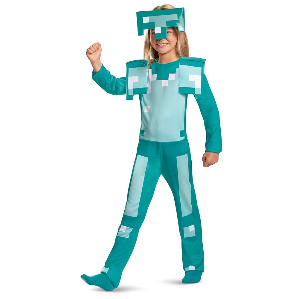 Minecraft Diamond Armor Halloween Costume for Children, Boys Size M (8), by Disguise