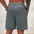 thumbnail image 4 of Hurxie Deals Cooling Twill Cargo Shorts for Men Quick-dry Baseketball Shorts Moisture-wicking Gray,S, 4 of 7