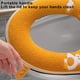 thumbnail image 5 of Funda para asiento de inodoro con cremallera | Cojín suave para tapa de inodoro | Almohadilla lavable para asiento de inodoro | Accesorio de baño para el hogar y apartamento, 5 of 6