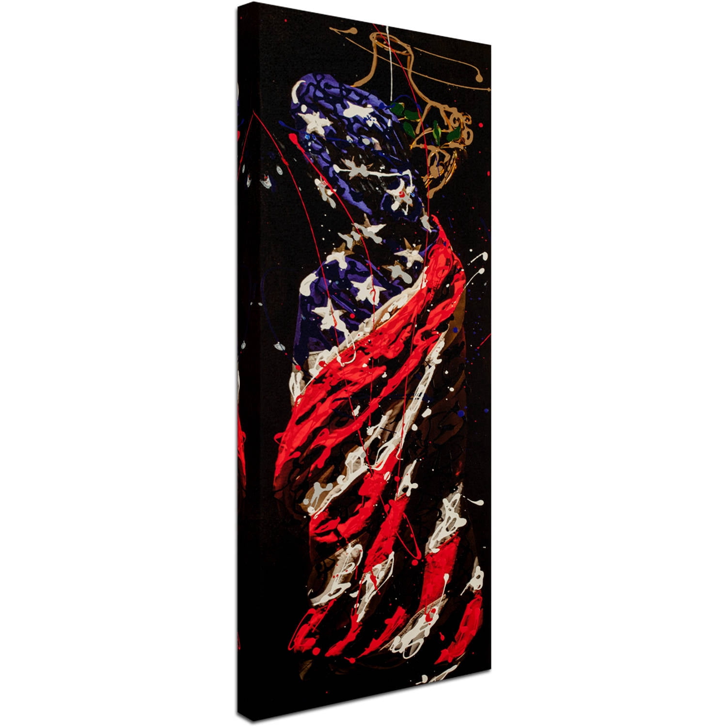 Trademark Fine Art "American Dress Drizzle" Canvas Art by Roderick Stevens