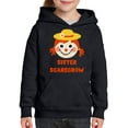 thumbnail image 2 of Awkward Styles Halloween Hoodies for Girls for Kids Sister Scarecrow Hooded Youth Sweatshirt, 2 of 4