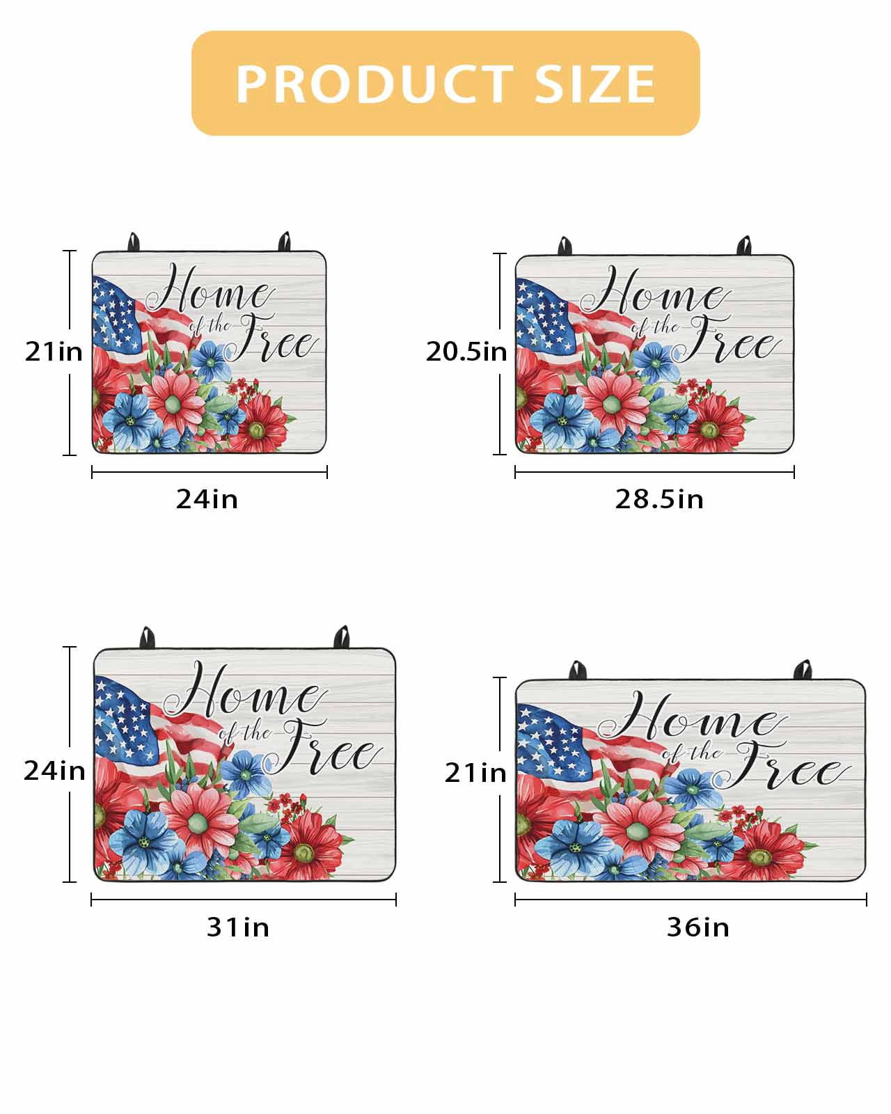 nqOlkjepod Large Induction Cooktop Protector Mat 24"x21", 4th of July Stove Top Covers for Electric Stove, Independence Day Blue Red Floral Retro Stove Burner Cover Mats, Glass Top Stove Cover