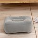 thumbnail image 2 of Almohada inflable para reposapiés de viaje, almohada flocada suave, cojín relajante para vuelos, pierna hacia arriba con bomba de aire para oficina (gris, 1 unidad), 2 of 5
