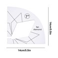 thumbnail image 2 of Dvkptbk Patchwork Sewing Patchwork Ruler Sewing Patchwork Ruler Acrylique DIY Sewing Patchwork Ruler en Forme Spéciale Kit de Couture Creux Gabarit, 2 of 3
