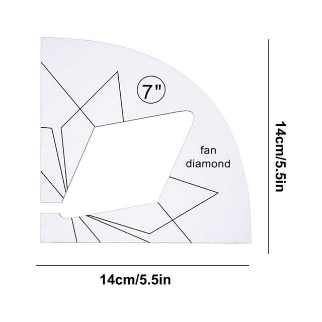 Sewing Kit for Sewing Machine Acrylic Diy Sewing Patchwork Ruler Special-Shaped Hollow Sewing Kit Patchwork Template