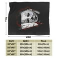 thumbnail image 2 of Horror Movie Throw Blanket 60"X50" Soft Flannel Lightweight Plush Air Conditioner Quilt Suitable For Sofa,Living Room,Bedroom,Double Bed, 2 of 4