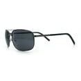 thumbnail image 6 of Mens Air Force Classic Narrow Rectangle Officer Cop Metal Rim Sunglasses Gunmetal - Black, 6 of 8