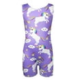 thumbnail image 5 of Girls Gymnastics Leotards Unicorn Purple Size 5-6 Years Old Sparkly Kids Dance Apparel, 5 of 6