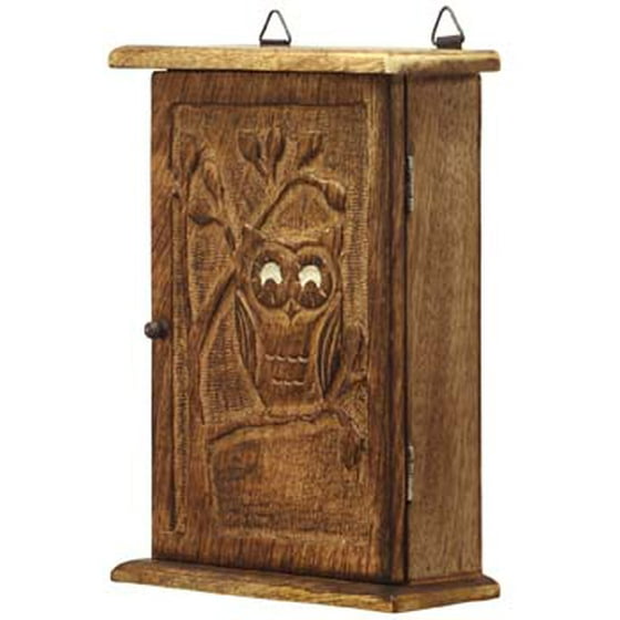 Premium Quality - Wooden Vintage Look Wall Mount Owl Key Box Holder Premium Quality - Wooden Vintage Look Wall Mount Owl Key Box Holder / Key Cabinet / - Premium Quality - Wooden Vintage Look Wall Mount Owl Key Box Holder