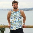 thumbnail image 6 of KLL cartoon octopus Print Men's Muscle Gym Workout Stringer Tank Tops Bodybuilding Fitness T-Shirts Tank Tops Men-, 6 of 7
