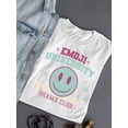 thumbnail image 3 of Emoji University Drama Club - Retro Smile Emoji Women's T-shirt, 3 of 4