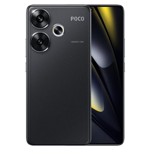 Xiaomi Poco F6 5G + 4G LTE 256GB + 8GB Global Version Unlocked 6.67" 120Hz 50Mp Triple Camera (for Tmobile, Metro, Tello, Mint & Global) (Black Global ROM)