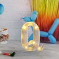thumbnail image 3 of HaoXun LED Letter Lights Alphabet Lamp - ABS Plastic Marquee Letters with Built-in LED Lighting for Birthday Party Wedding Home Decorations, 3 of 6