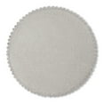 thumbnail image 3 of Martha Stewart Woven Water Resistant Lindos Fabric Placemat Set 6-Pack, 15" Round, Grey, 3 of 9