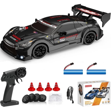 AIGIA RC Drift Car 4WD 2.4GHz 1:24 Scale 30KM/H High Speed RC Racing Sport Toy Car with LED Lights