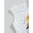 thumbnail image 6 of Bagilaanoe 2pcs Toddler Baby Boy Short Pants Set Sleeveless Letter Print Tank Tops + Shorts 12M 18M 24M 3T 4T 5T Kids Casual Summer Outfits, 6 of 8