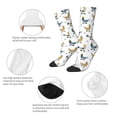 thumbnail image 6 of Goofa Farm Roosters Printed Men's Crew Socks, Soft Durable Breathable Moisture-Wicking with Odor Control Cotton socks, 6 of 9