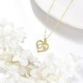 thumbnail image 4 of 14k Real Gold Stethoscope Necklace for Women, Fine Gold Pendant Jewelry Birthday Gifts for Nurse Doctor, 4 of 10