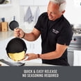 thumbnail image 4 of Zakarian By Dash 9.5 Inch Small Nonstick Cast Iron Skillet Titanium Ceramic Coated Frying Pan Blue, 4 of 5