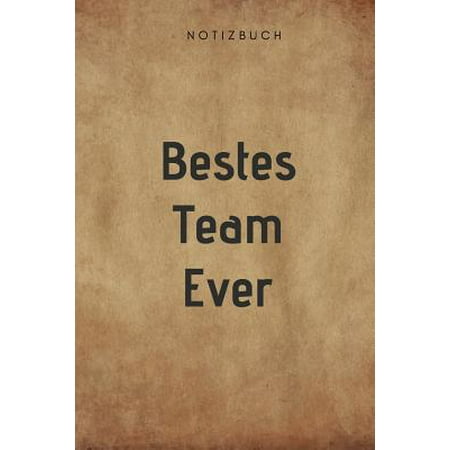 Bestes Team Ever Notizbuch: 108 Seiten dot grid (6x9 /15.24 x 22.86 cm) Geschenk an eine besonder Mannschaft