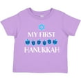 thumbnail image 3 of Inktastic My 1st Hanukkah Dreidels in Blue with Star of David Boys or Girls Toddler T-Shirt, 3 of 5