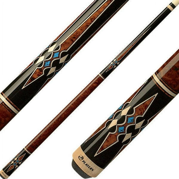 Players G-3395 Pool Cue Stick - Midnight Black - 18 19 20 21 oz