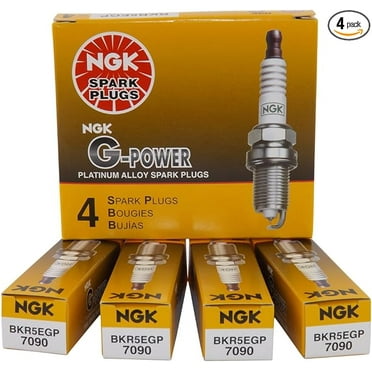 NGK 7090 BKR5EGP G-Power Spark Plug, Pack of 4