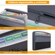 thumbnail image 4 of Organizador De Archivos De Acordeón Con Cierre Y 13 Bolsillo gRIS, 4 of 5