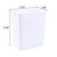 thumbnail image 2 of 4.5 Gallon Plastic Small Trash Can, Slim Garbage Cans, 3 Packs, White, 2 of 14