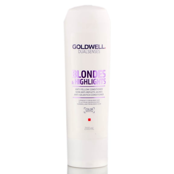 Goldwell Dualsenses Blonde And Highlights Anti-Yellow Conditioner, 6.7 oz, Pack of 1 w/ Sleek Teasing Comb