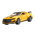 thumbnail image 2 of Coche de juguete a escala 1:36, modelo de metal fundido a presión, pequeño, coleccionable, decorativo o para exhibición. Amarillo, 2 of 9
