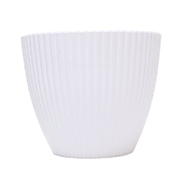 Macetas Portátiles Bewildely Para Bonsái Y Accesorios Macetas De Plantas Suculentas Plástico Duradero Marfil 17CM