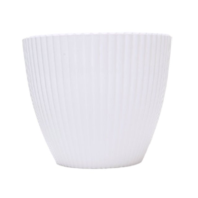 Guardoinrt Lightweight And Portable Pots For Bonsai And Bonsai Accessories Easy To Maintain Plastic Succulent Plants Flower Pots ivory 17CM 1Set